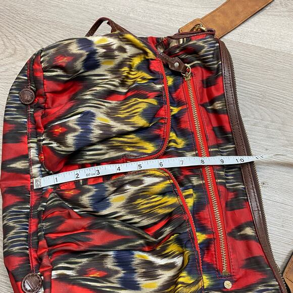 MZ Wallace Clara Ikat Nylon Print Satchel Bag Boho Indie - Picture 9 of 9